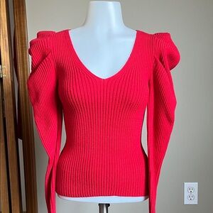 Structured Puff Sleeve Sweater